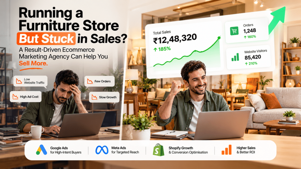 Ecommerce Marketing Agency that helps in Struggling Furniture Stores to Sales Growth